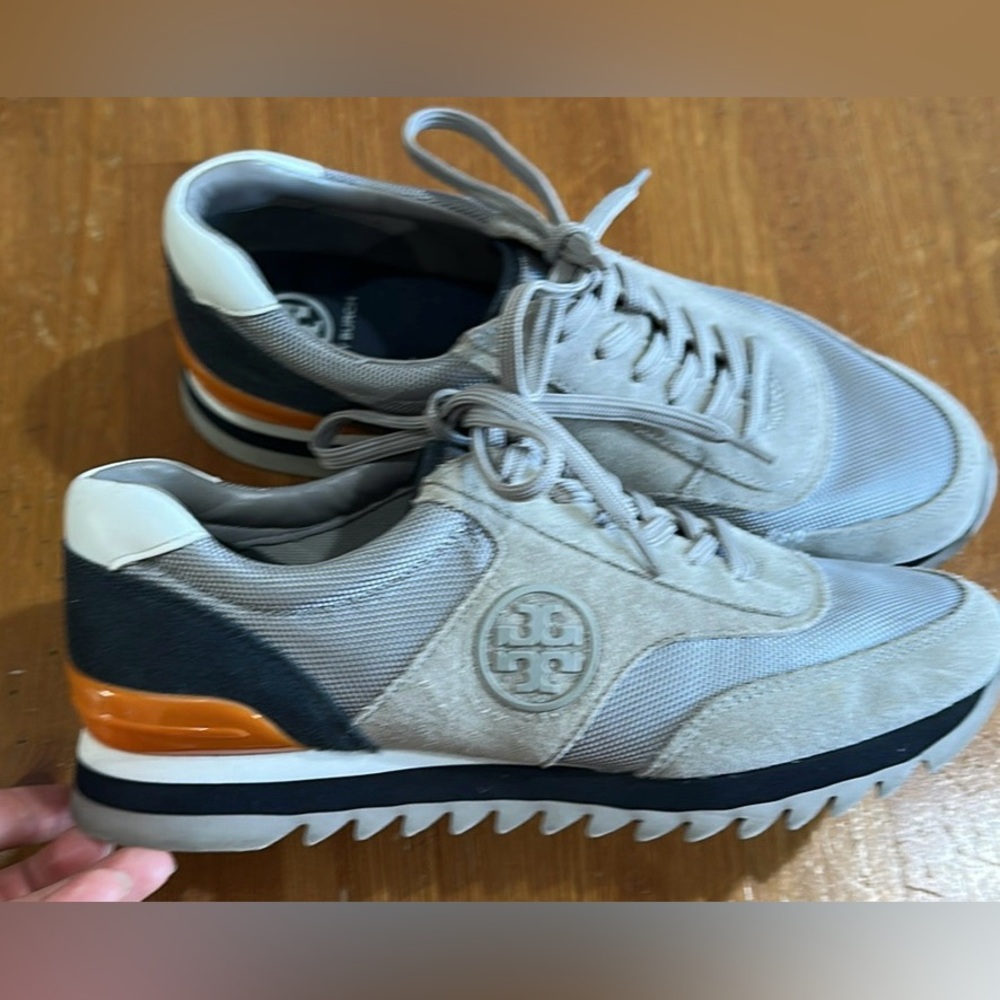 Tory Burch Logo Sawtooth Women's Multicolor Sneakers size 8.5